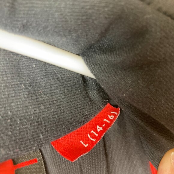 Spyder Youth Boys L 14 / 16 Hooded Ski Snow Winter Jacket Logo Zip Pockets - Picture 5 of 9